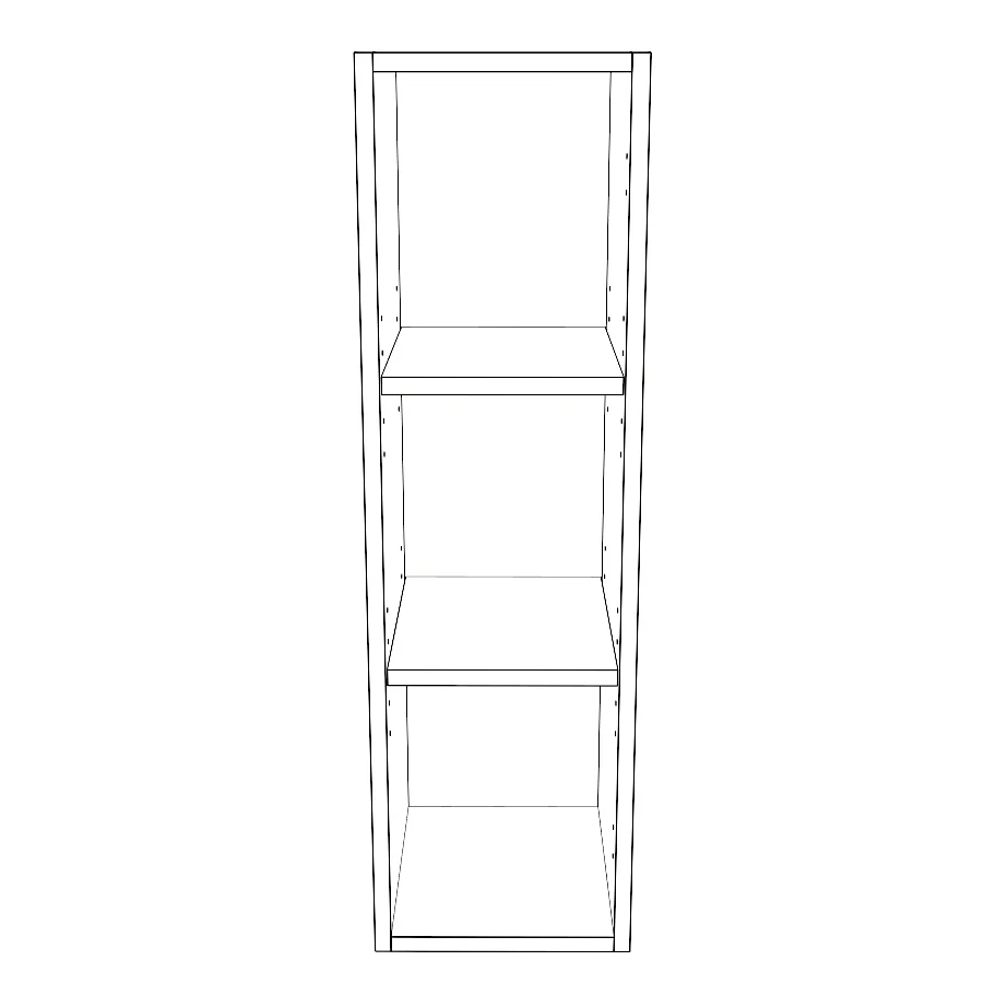 10" Wide x 34" High Wall Cabinet - Thermofoil Doors - Image 2