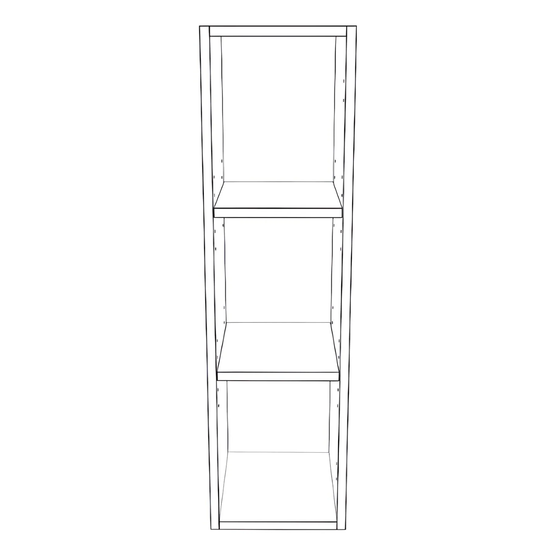 10" Wide x 36" High Wall Cabinet - Painted Doors - Image 2