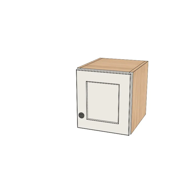 11" Wide x 12" High Wall Cabinet - (Hardrock Maple Boxes - Painted Doors)