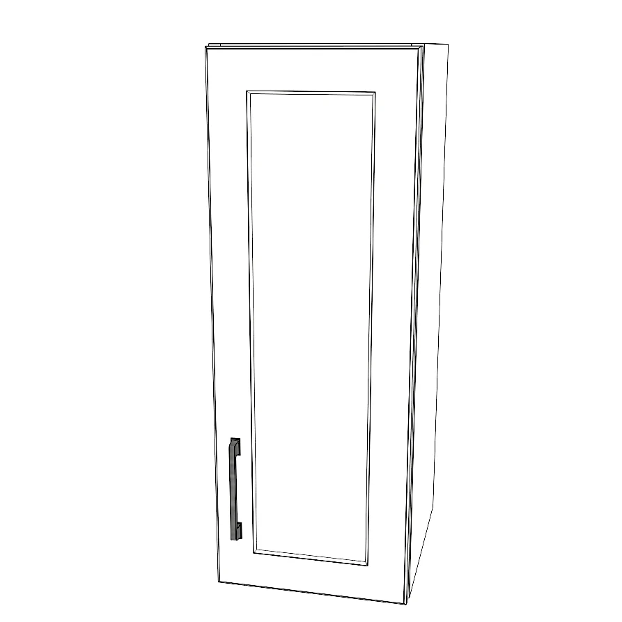 11" Wide x 30" High Wall Cabinet - Painted Doors