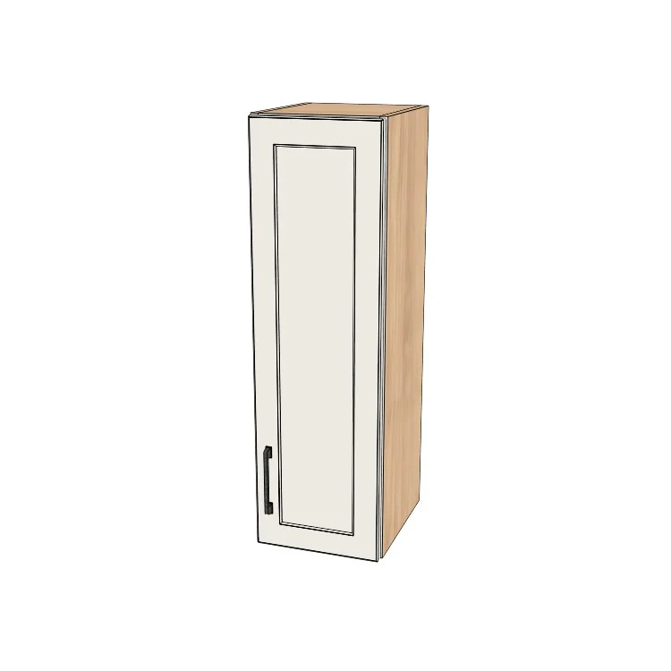 11" Wide x 36" High Wall Cabinet - (Hardrock Maple Melamine Boxes - Thermofoil Doors)