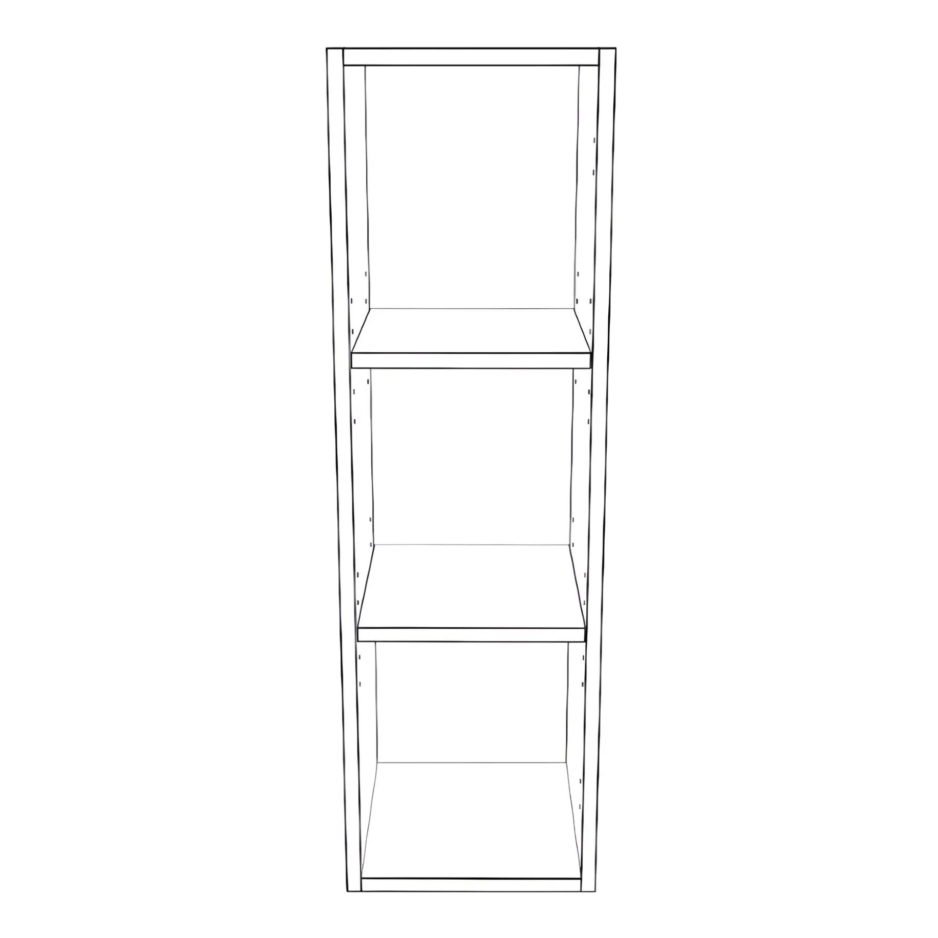 11" Wide x 36" High Wall Cabinet - Painted Doors - Image 2