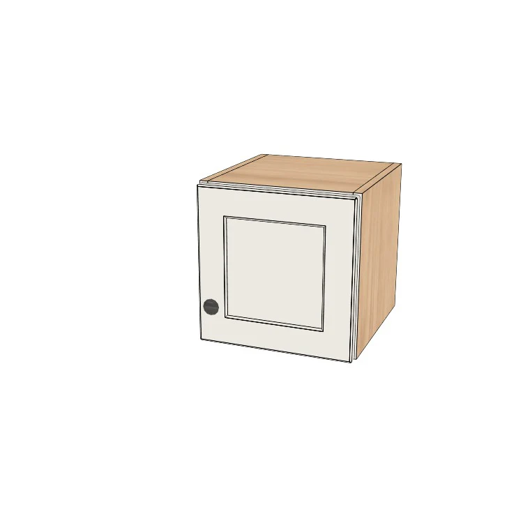 12" Wide x 12" High Wall Cabinet - (Hardrock Maple Boxes - Painted Doors)