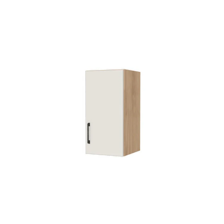 12" Wide x 24" High Wall Cabinet - (Hardrock Maple Melamine Boxes - Flat Panel Doors)