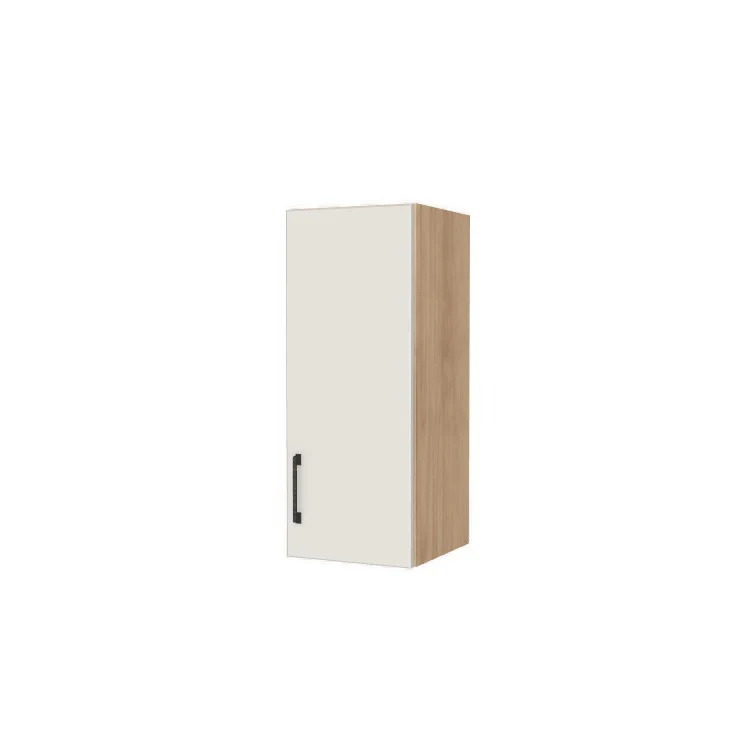 12" Wide x 30" High Wall Cabinet - (Hardrock Maple Melamine Boxes - Flat Panel Doors)