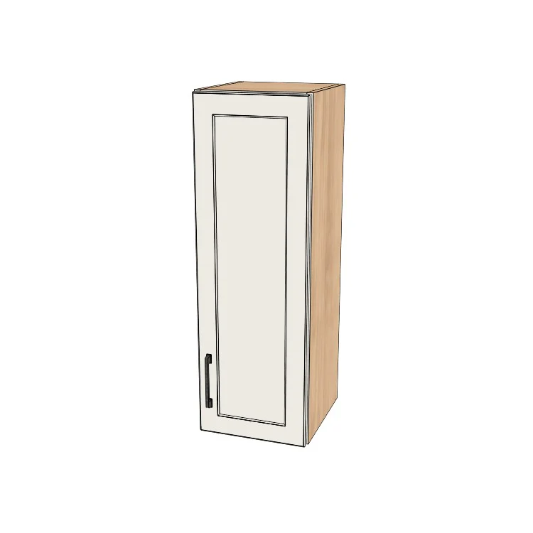 12" Wide x 36" High Wall Cabinet - (Hardrock Maple Melamine Boxes - Thermofoil Doors)