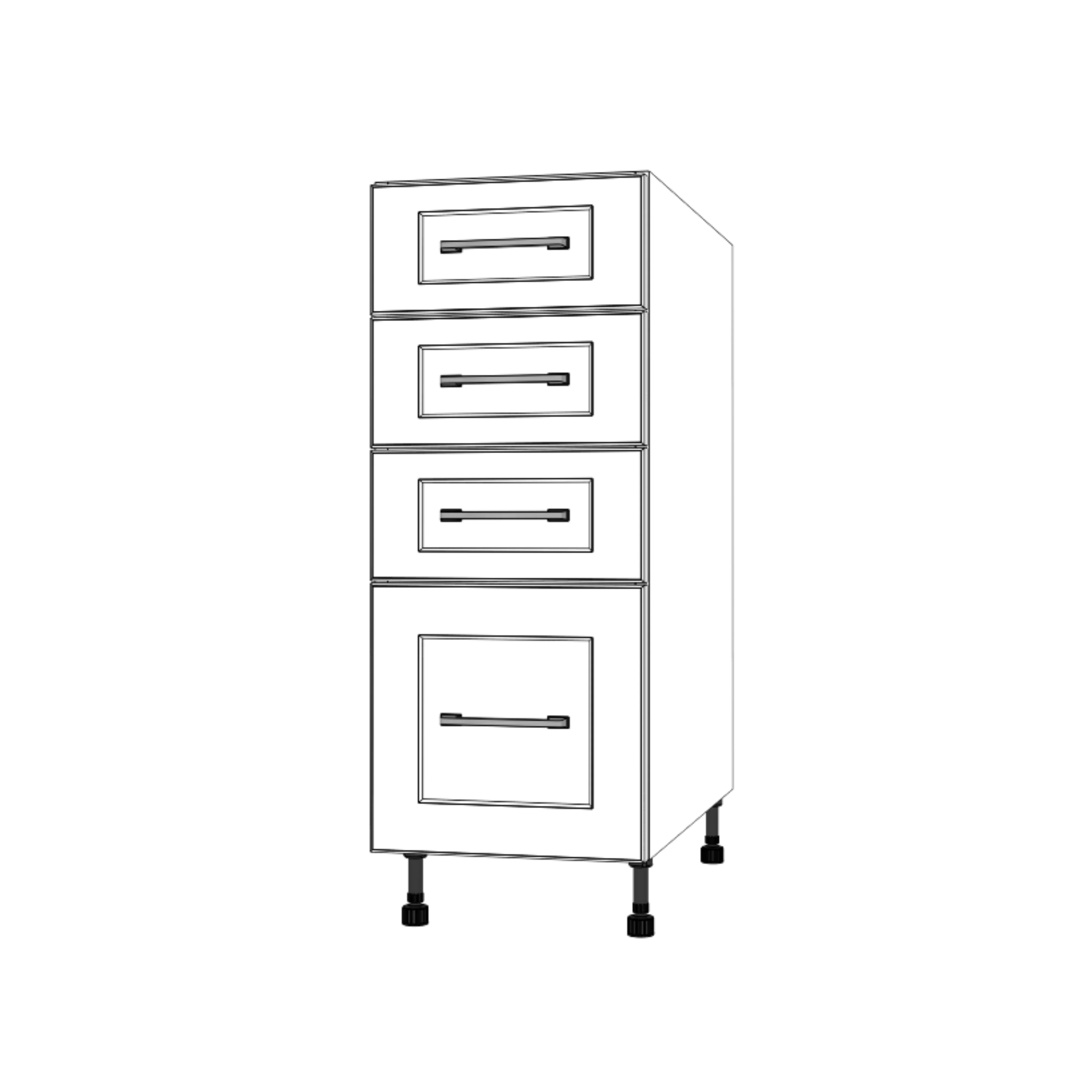 13" Wide Drawer Cabinet - Thermofoil Doors - Image 2