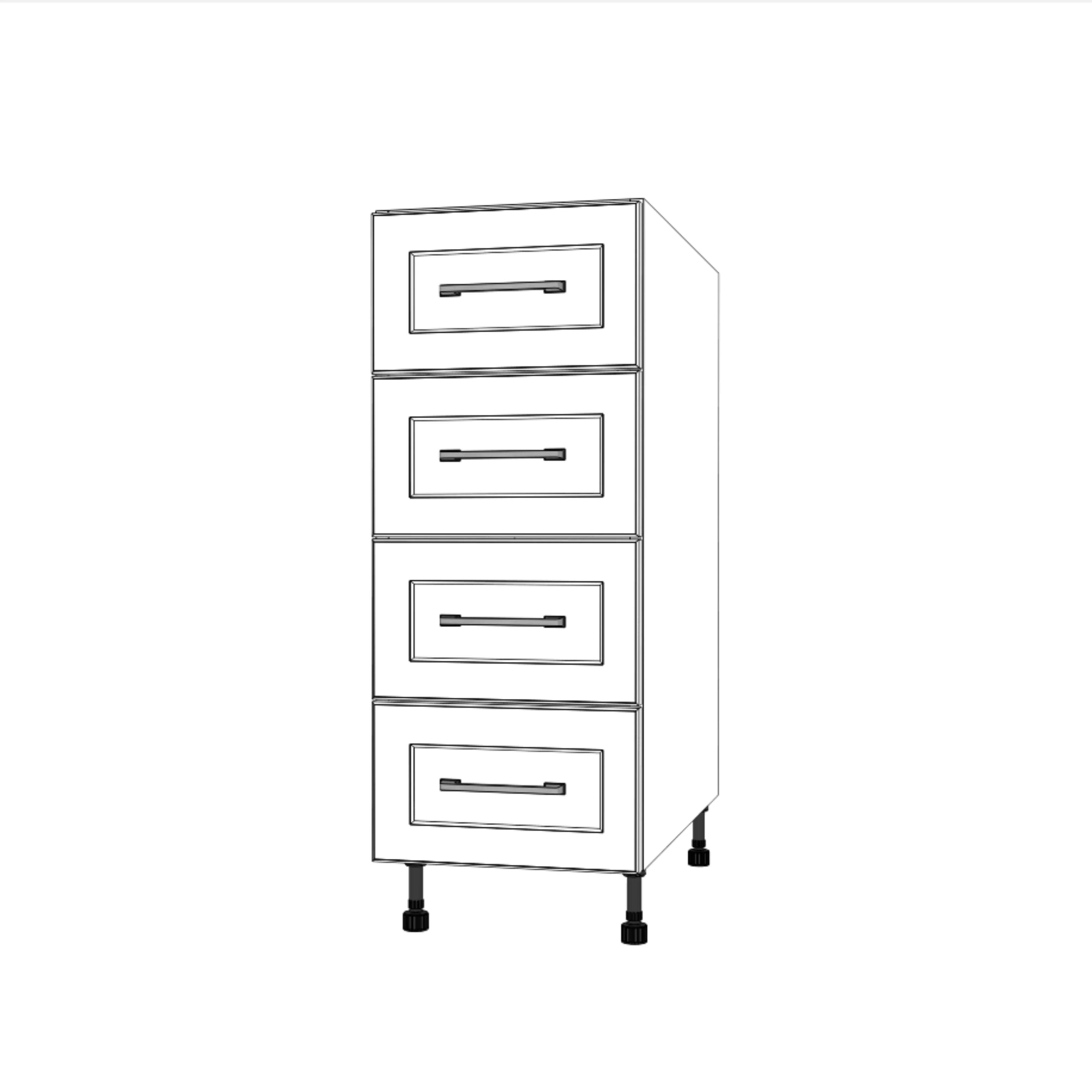 13" Wide Drawer Cabinet - Thermofoil Doors - Image 3