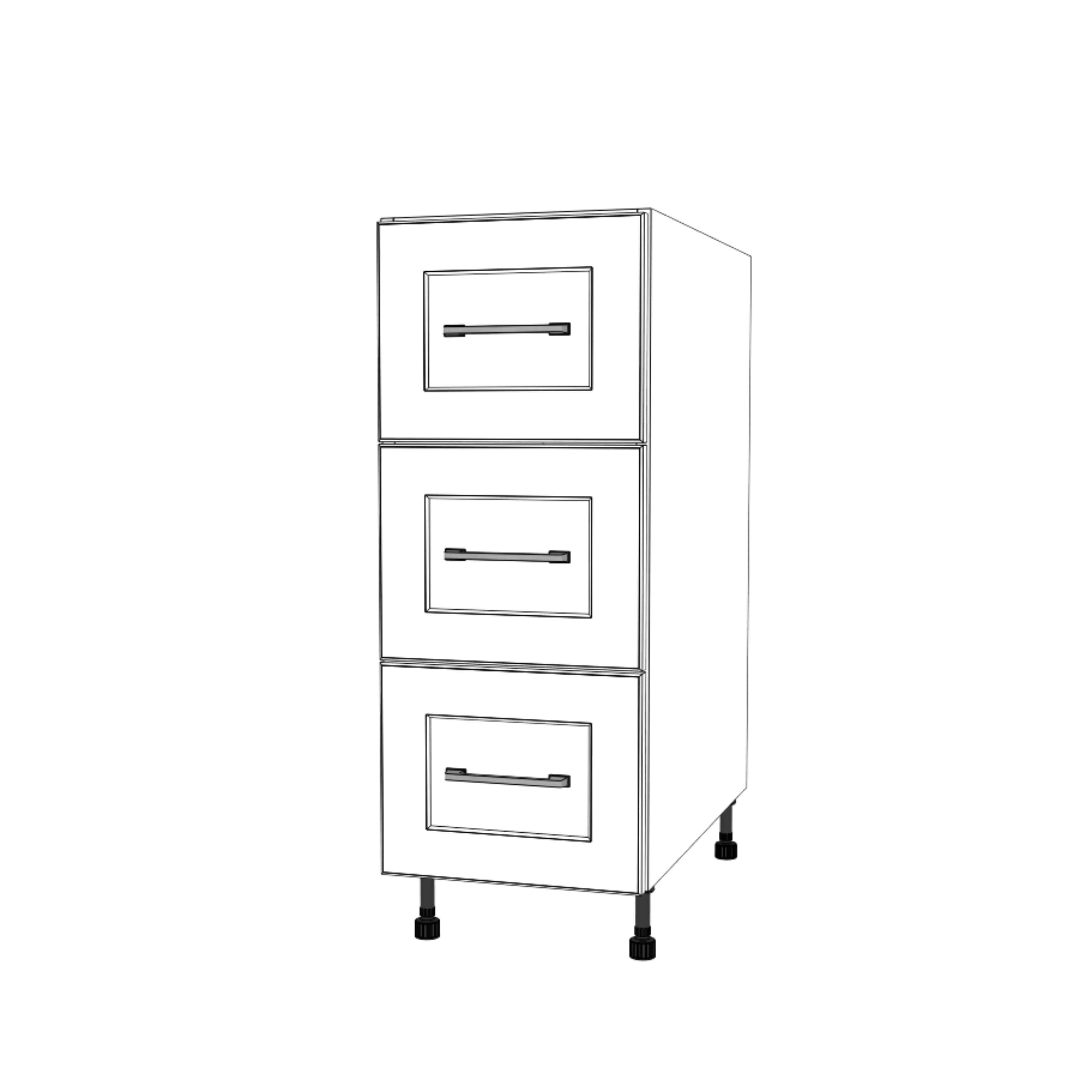13" Wide Drawer Cabinet - Thermofoil Doors - Image 4