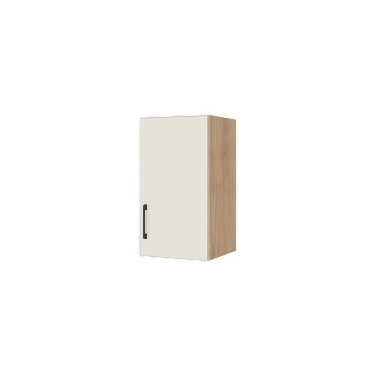 13" Wide x 24" High Wall Cabinet - (Hardrock Maple Melamine Boxes - Flat Panel Doors)