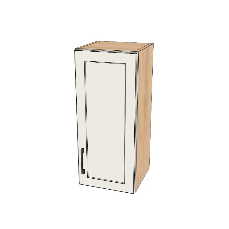 13" Wide x 30" High Wall Cabinet - (Hardrock Maple Melamine Boxes - Thermofoil Doors)
