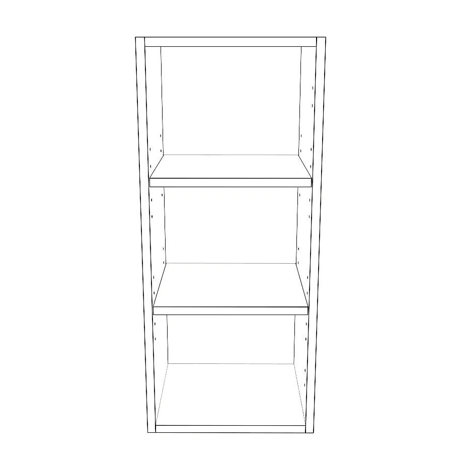 13" Wide x 30" High Wall Cabinet - Painted Doors - Image 2