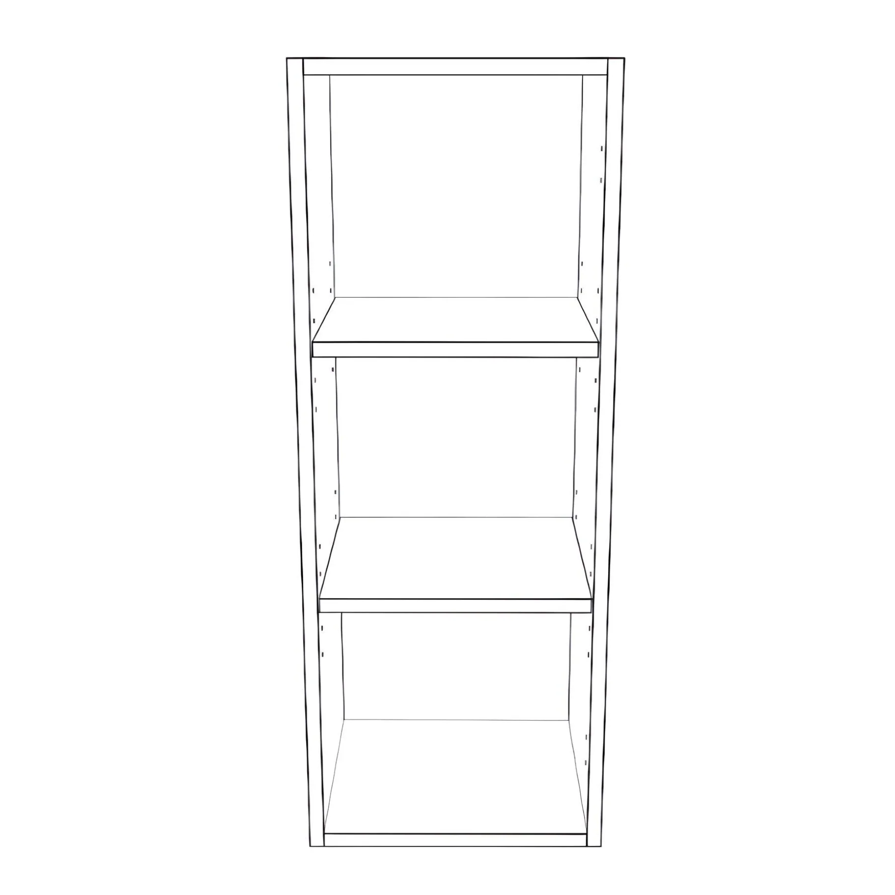 13" Wide x 34" High Wall Cabinet - Thermofoil Doors - Image 2