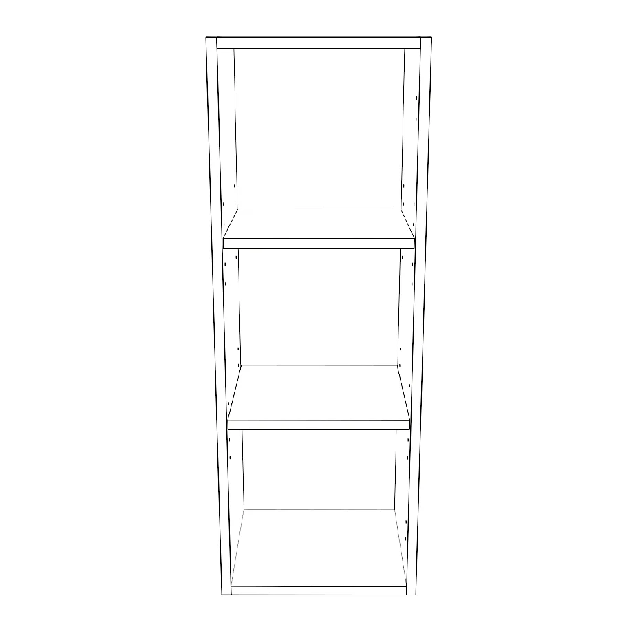 13" Wide x 36" High Wall Cabinet - Painted Doors - Image 2