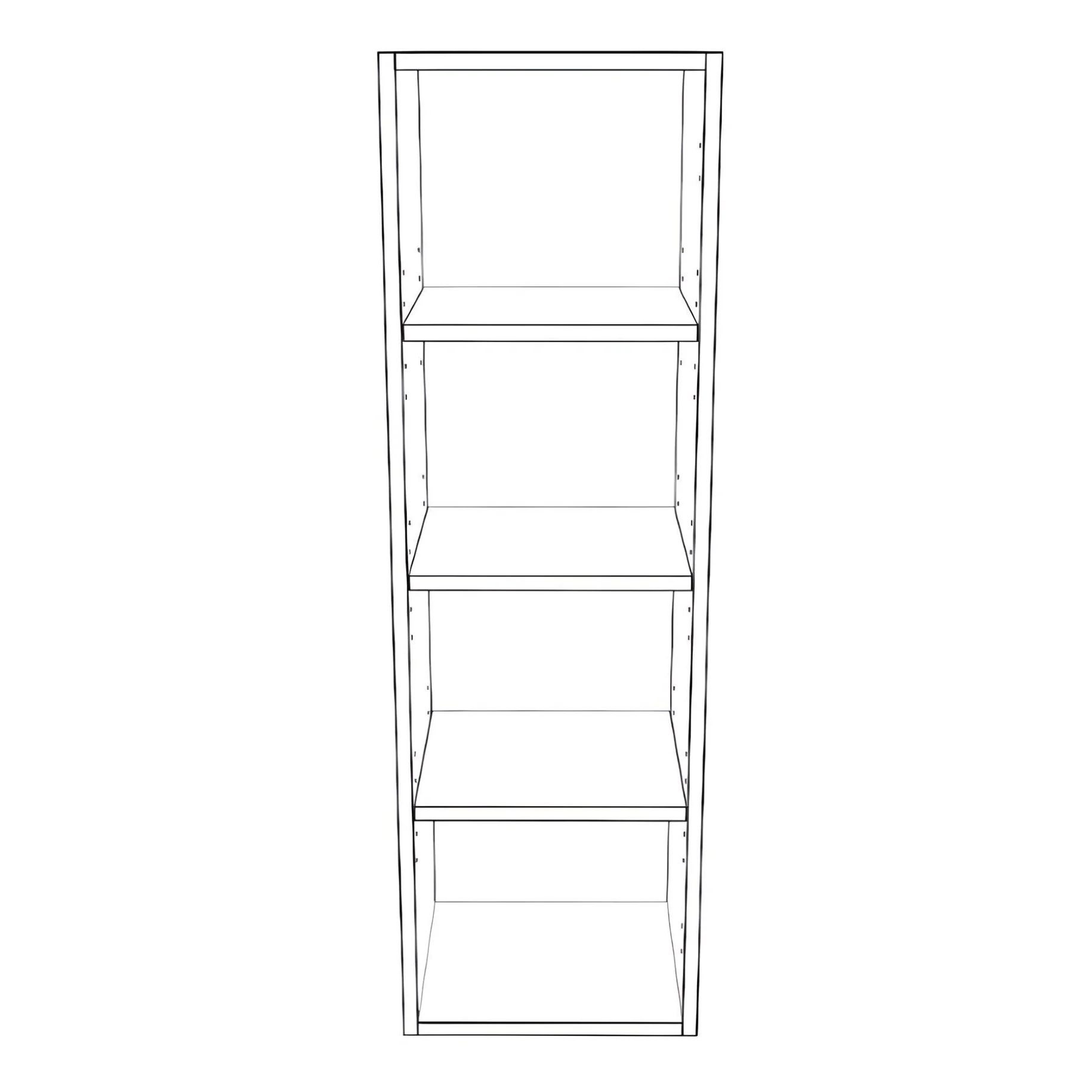 13" Wide x 42" High Wall Cabinet - Thermofoil Doors - Image 2