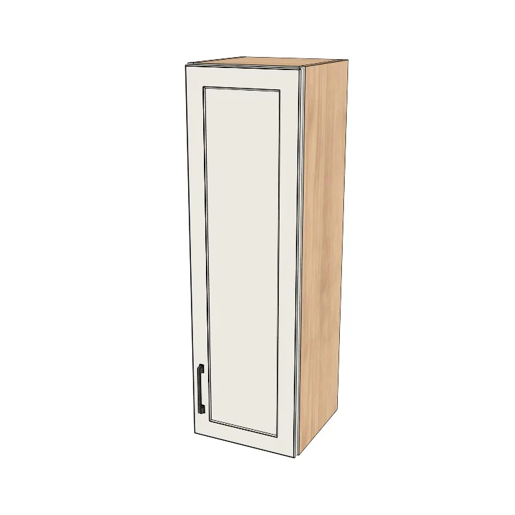 13" Wide x 42" High Wall Cabinet - (Hardrock Maple Melamine Boxes - Thermofoil Doors)