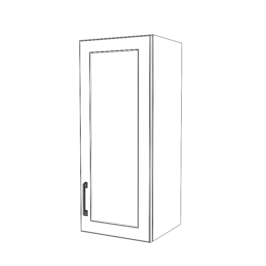 14" Wide x 34" High Wall Cabinet - Painted Doors