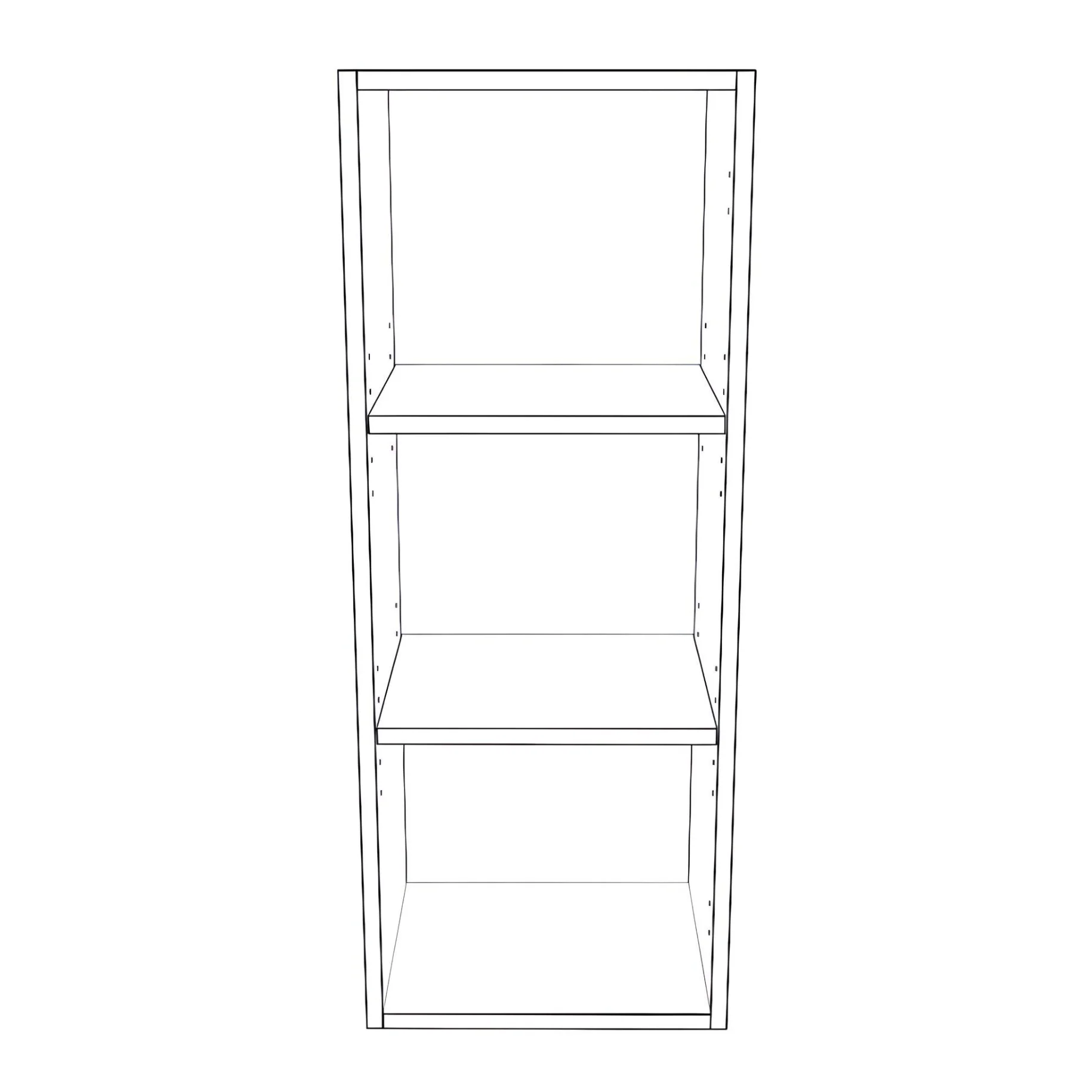 14" Wide x 36" High Wall Cabinet - Painted Doors - Image 2
