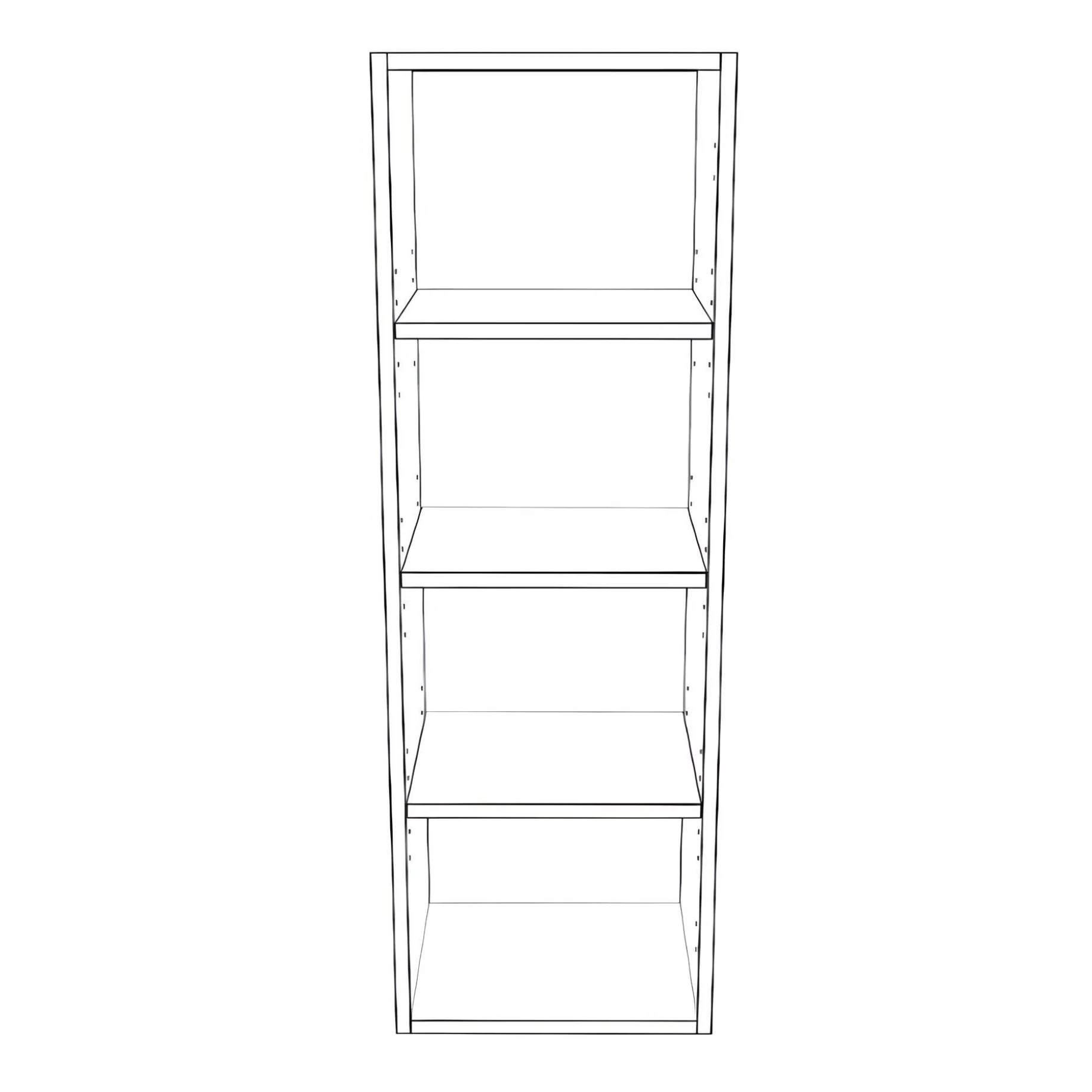 14" Wide x 42" High Wall Cabinet - Thermofoil Doors - Image 2