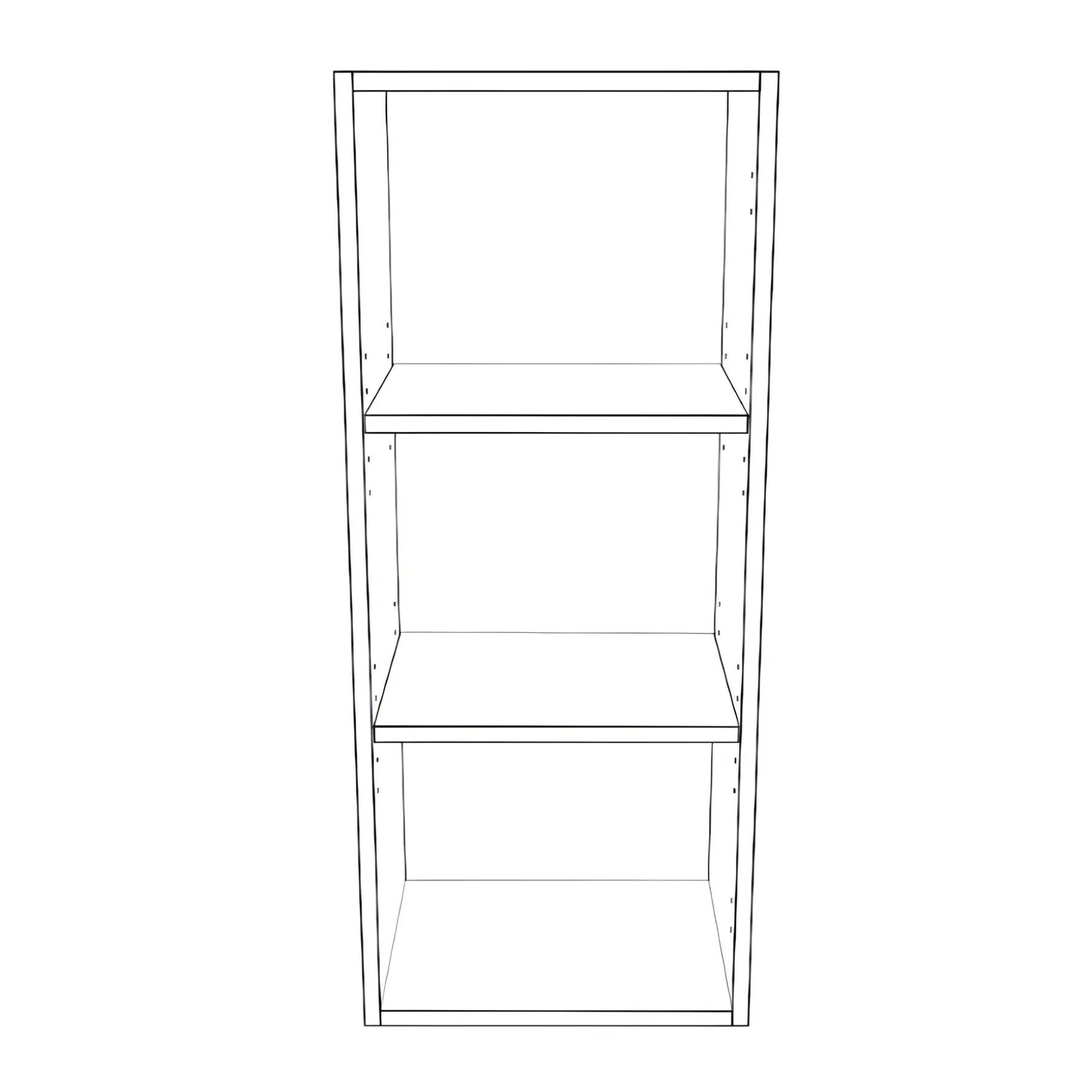 15" Wide x 36" High Wall Cabinet - Painted Doors - Image 2