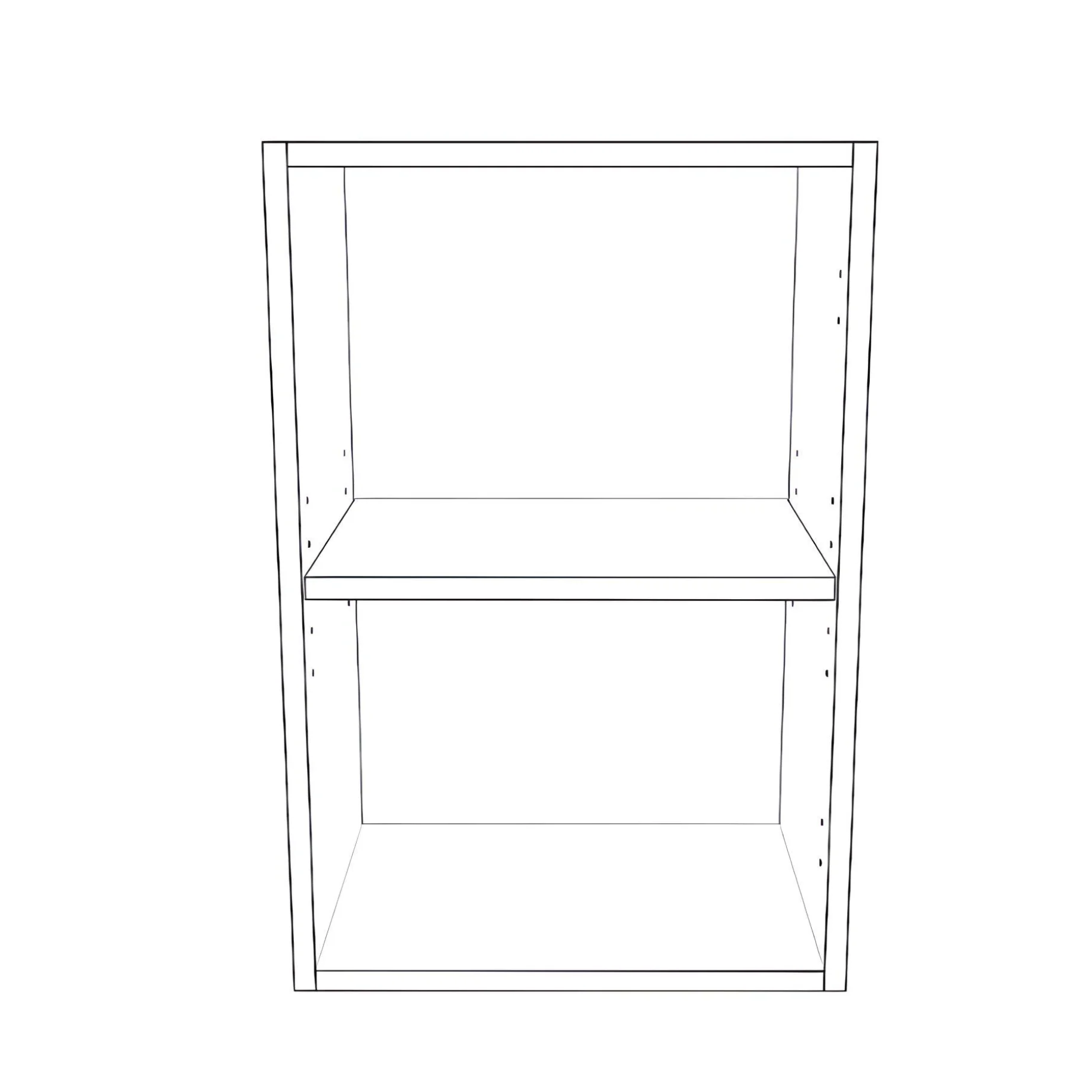 16" Wide x 24" High Wall Cabinet - Thermofoil Doors - Image 2