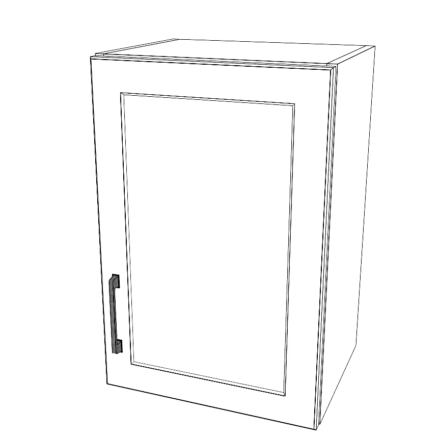 16" Wide x 24" High Wall Cabinet - Painted Doors