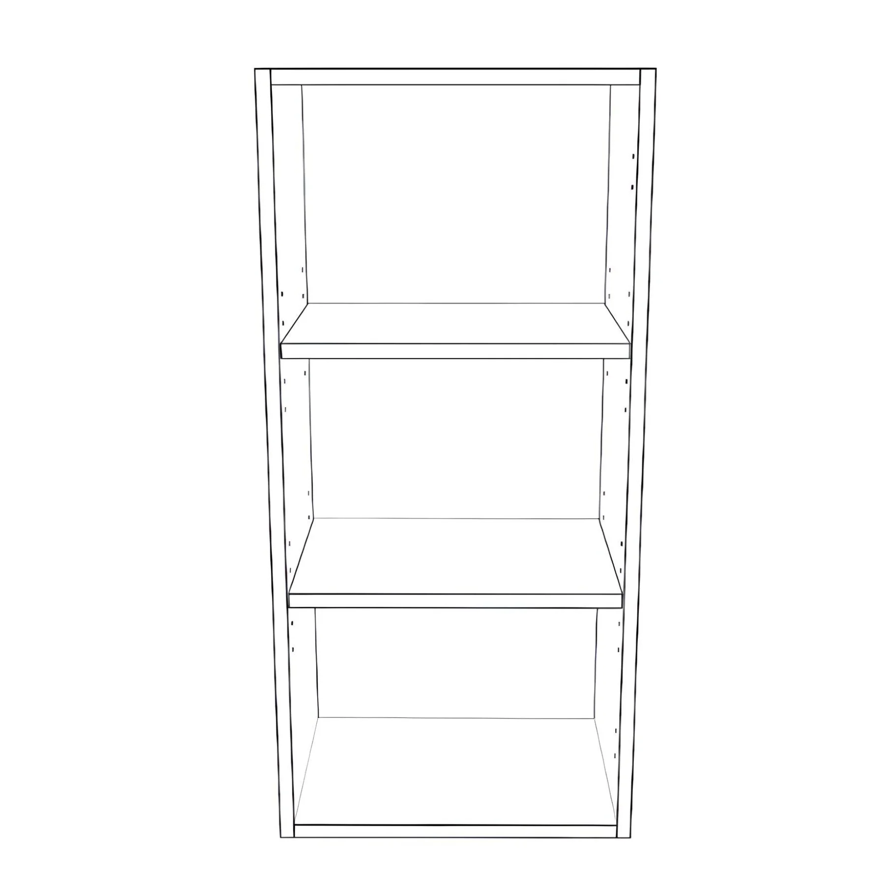 16" Wide x 34" High Wall Cabinet - Thermofoil Doors - Image 2