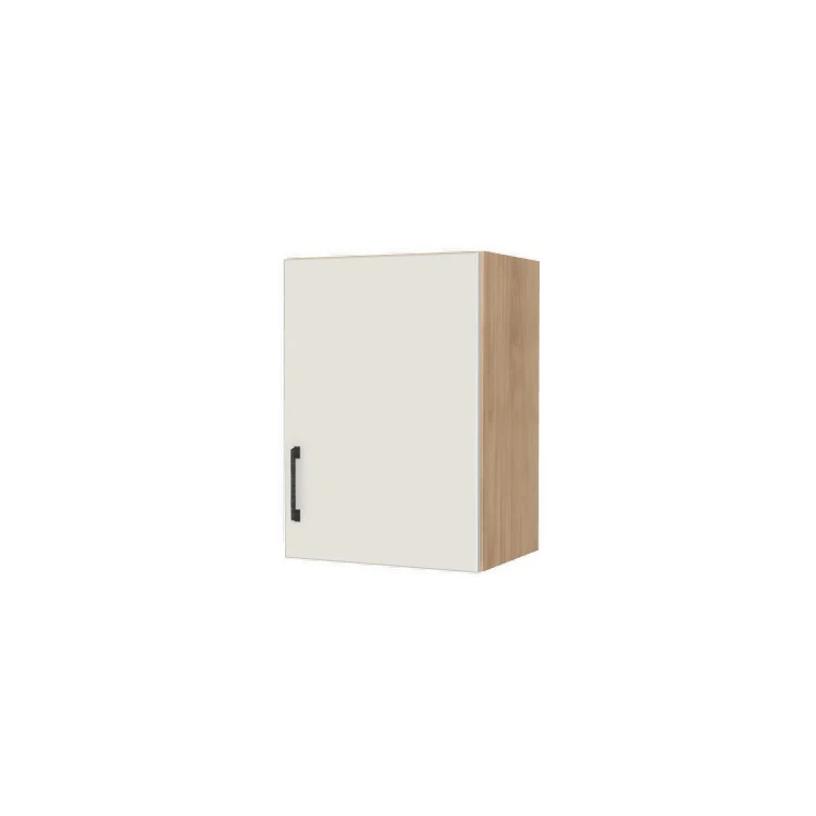 17" Wide x 24" High Wall Cabinet - (Hardrock Maple Melamine Boxes - Flat Panel Doors)