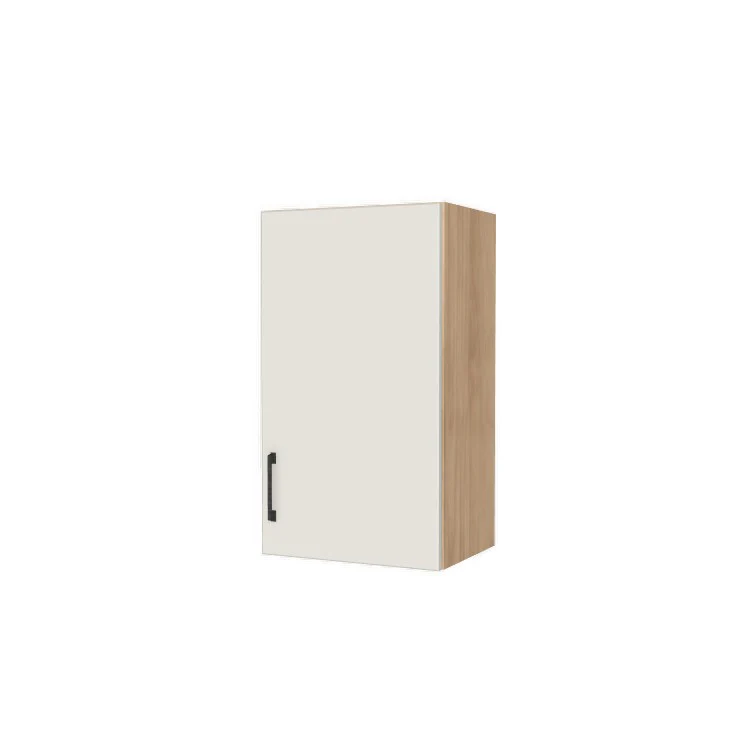 17" Wide x 30" High Wall Cabinet - (Hardrock Maple Melamine Boxes - Flat Panel Doors)