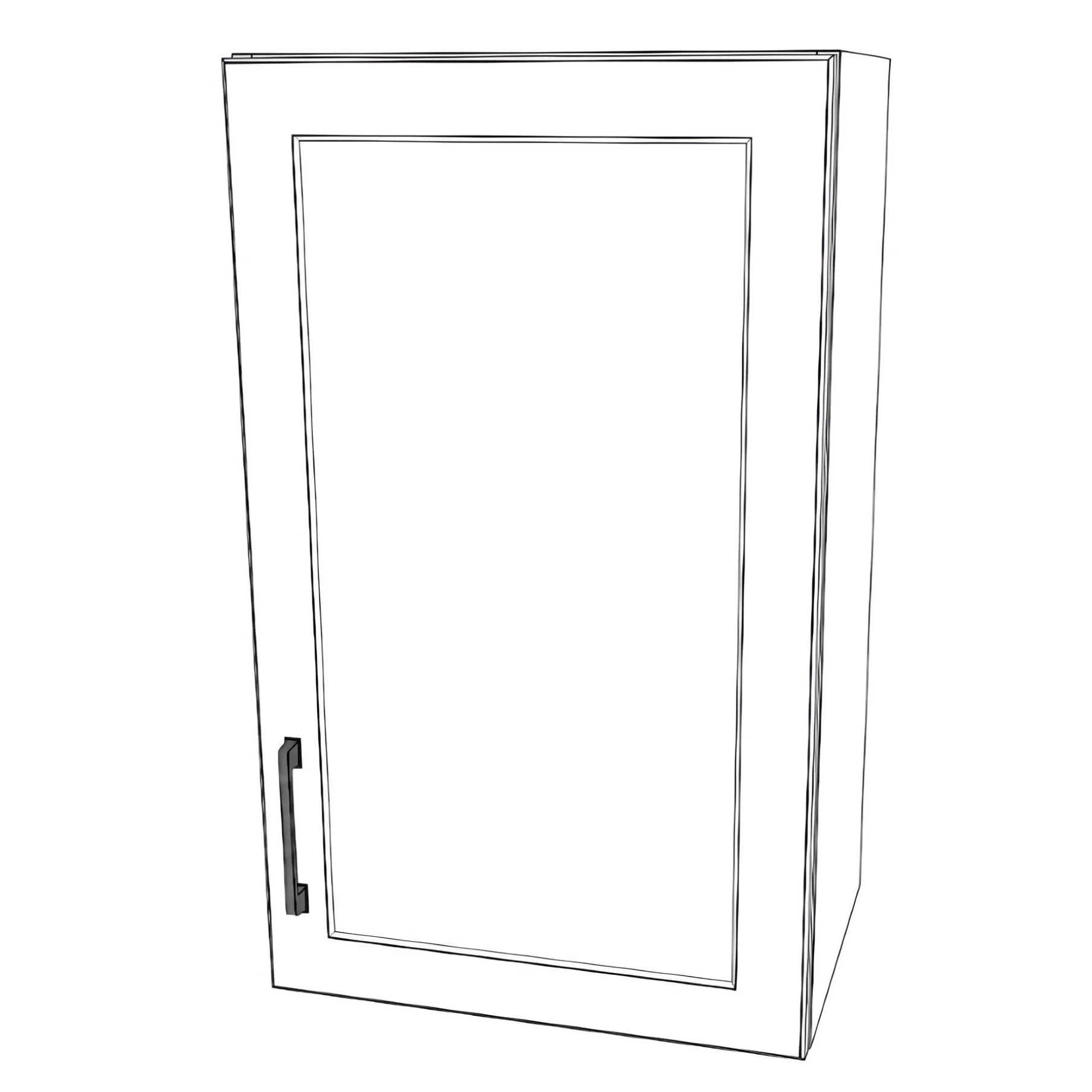 18" Wide x 30" High Wall Cabinet - Painted Doors