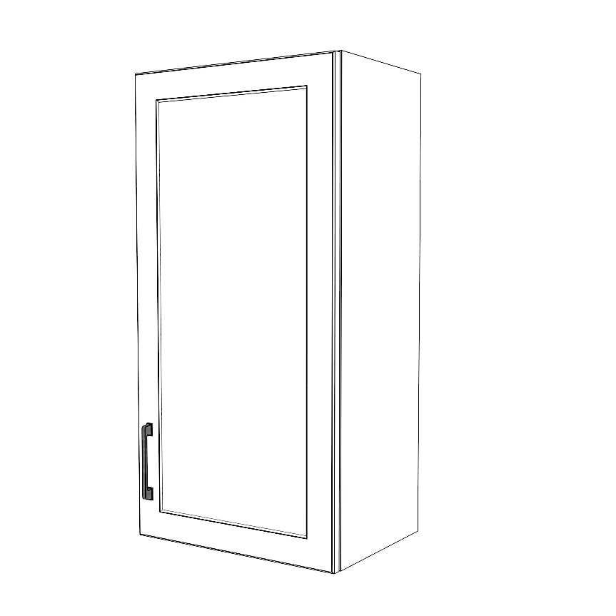 18" Wide x 36" High Wall Cabinet - Painted Doors