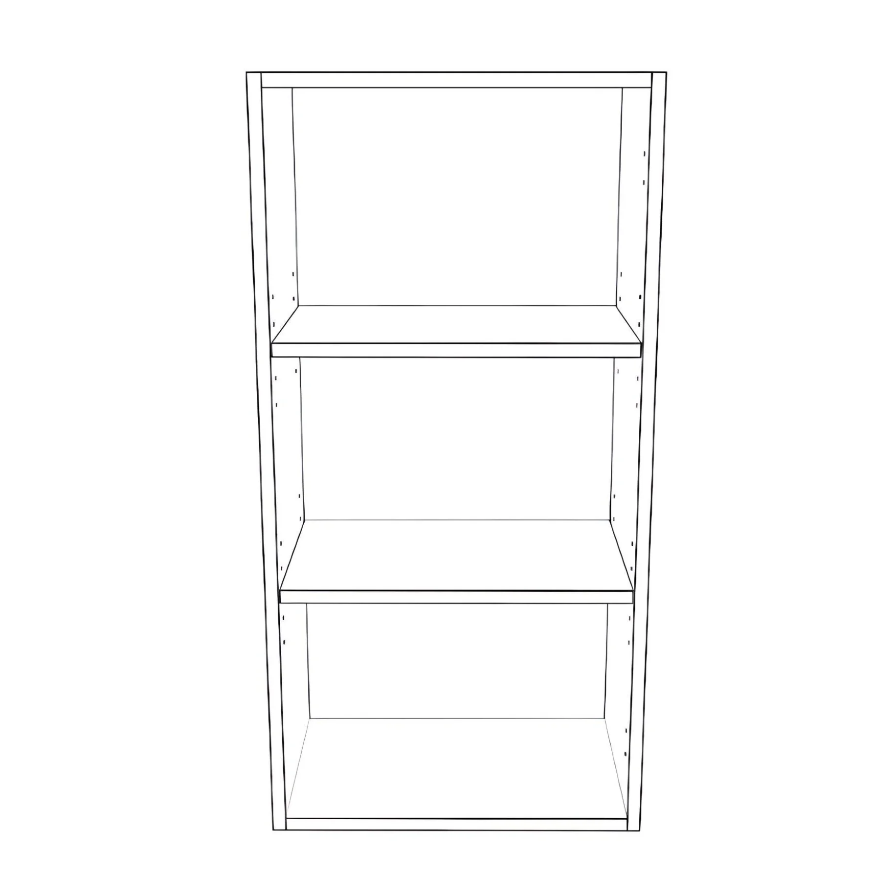 18" Wide x 36" High Wall Cabinet - Painted Doors - Image 2