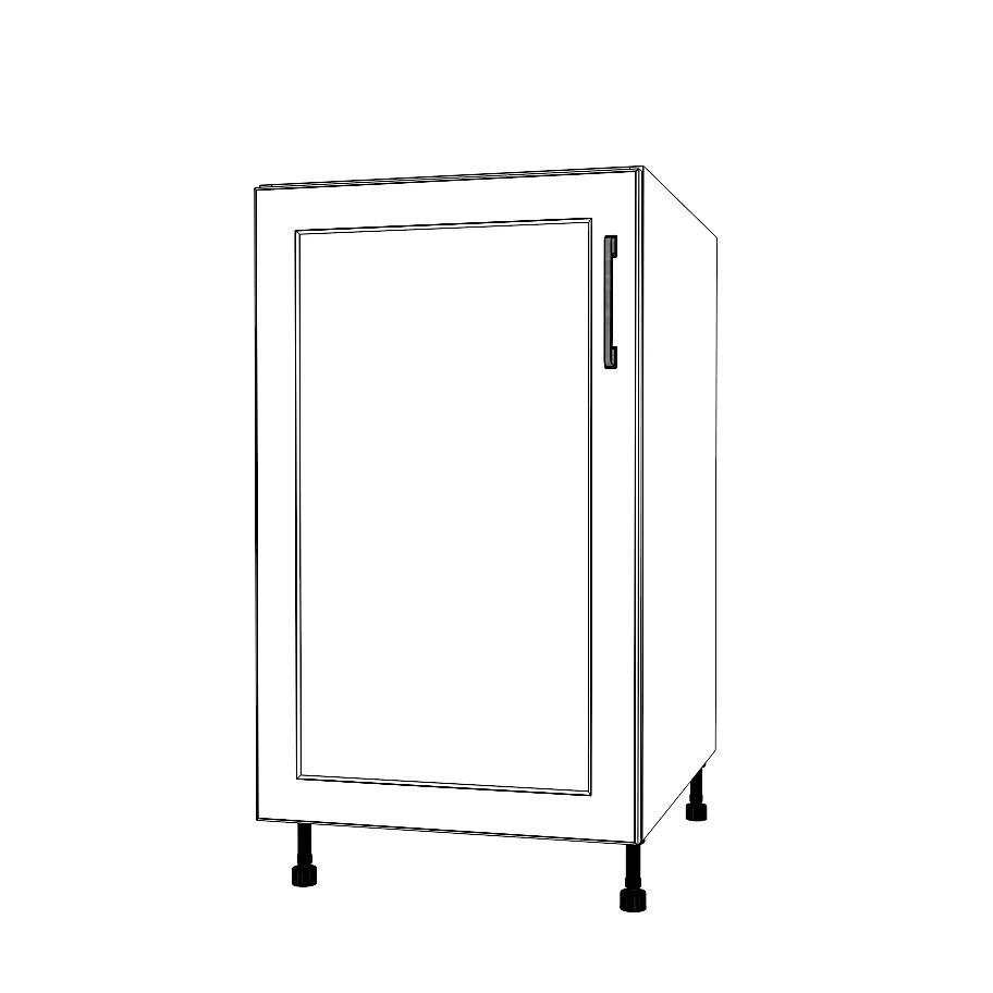 19" Wide Base Cabinet - Painted Doors