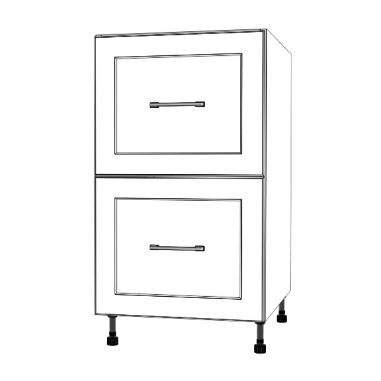 19" Wide Drawer Cabinet - Thermofoil Doors - Image 5