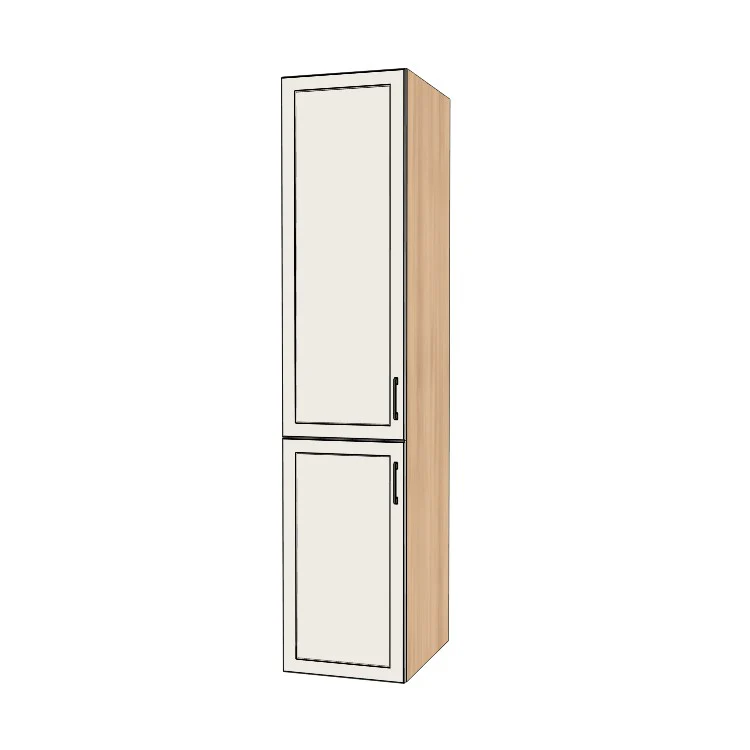19" Wide Tall Pantry Cabinet - (Ply Wood Boxes - Thermofoil Doors) 24 D