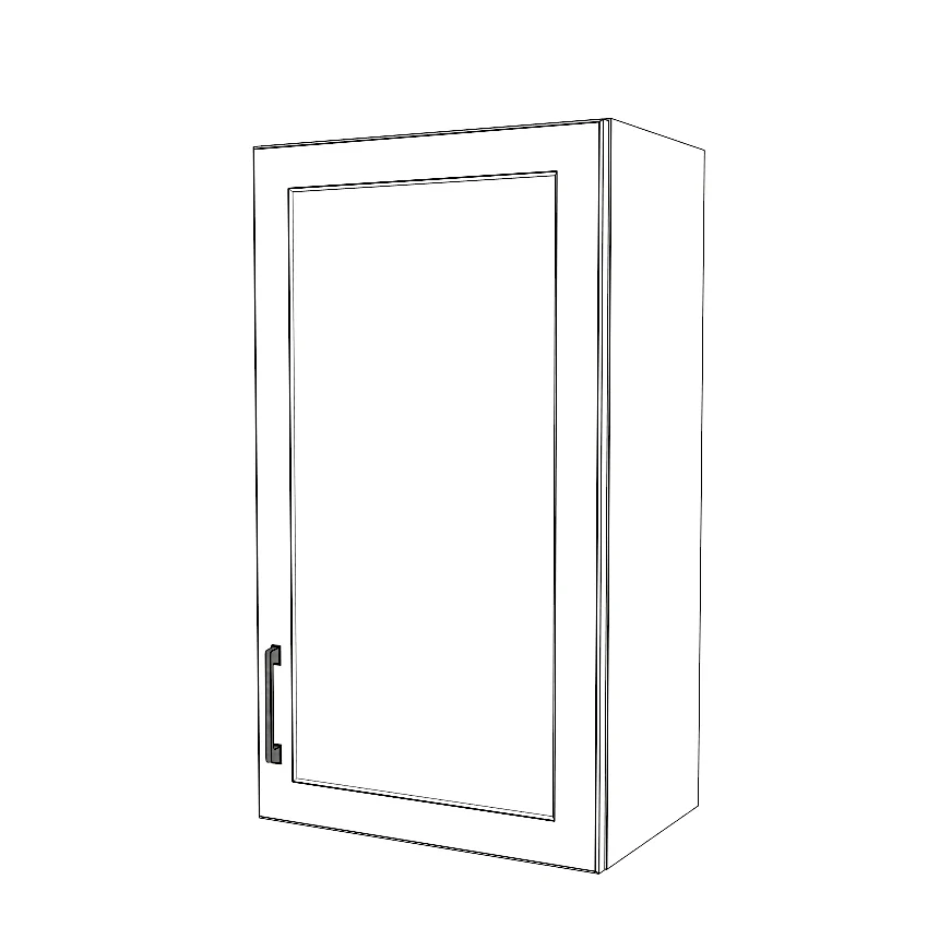 19" Wide x 34" High Wall Cabinet - Thermofoil Doors