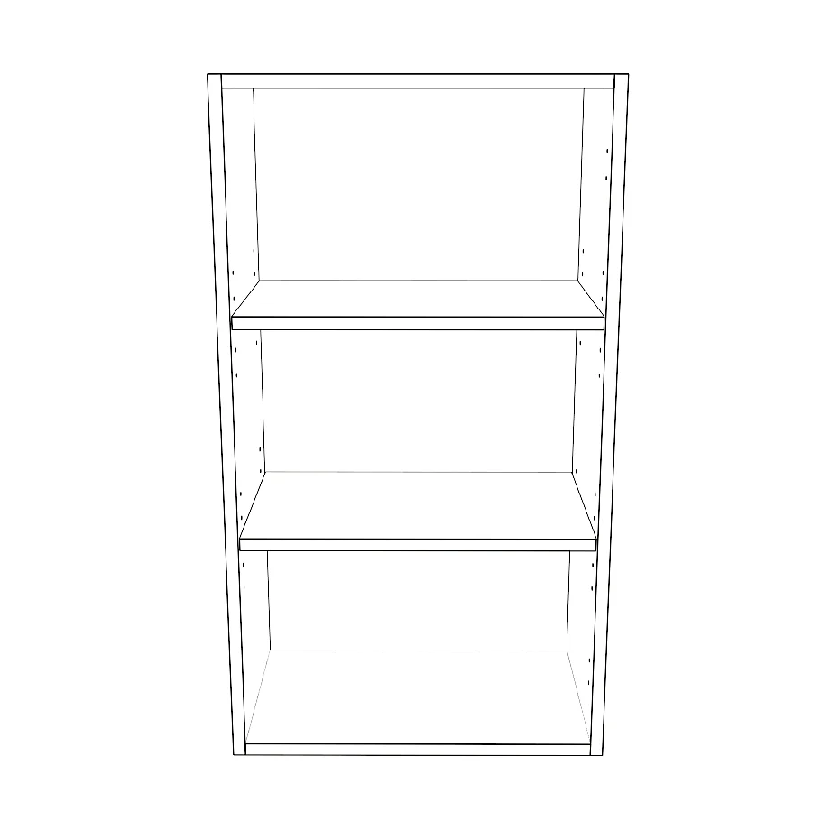 19" Wide x 34" High Wall Cabinet - Thermofoil Doors - Image 2