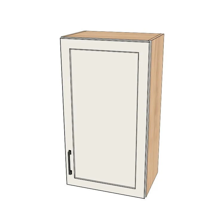 19" Wide x 34" High Wall Cabinet - (Hardrock Maple Melamine Boxes - Thermofoil Doors)