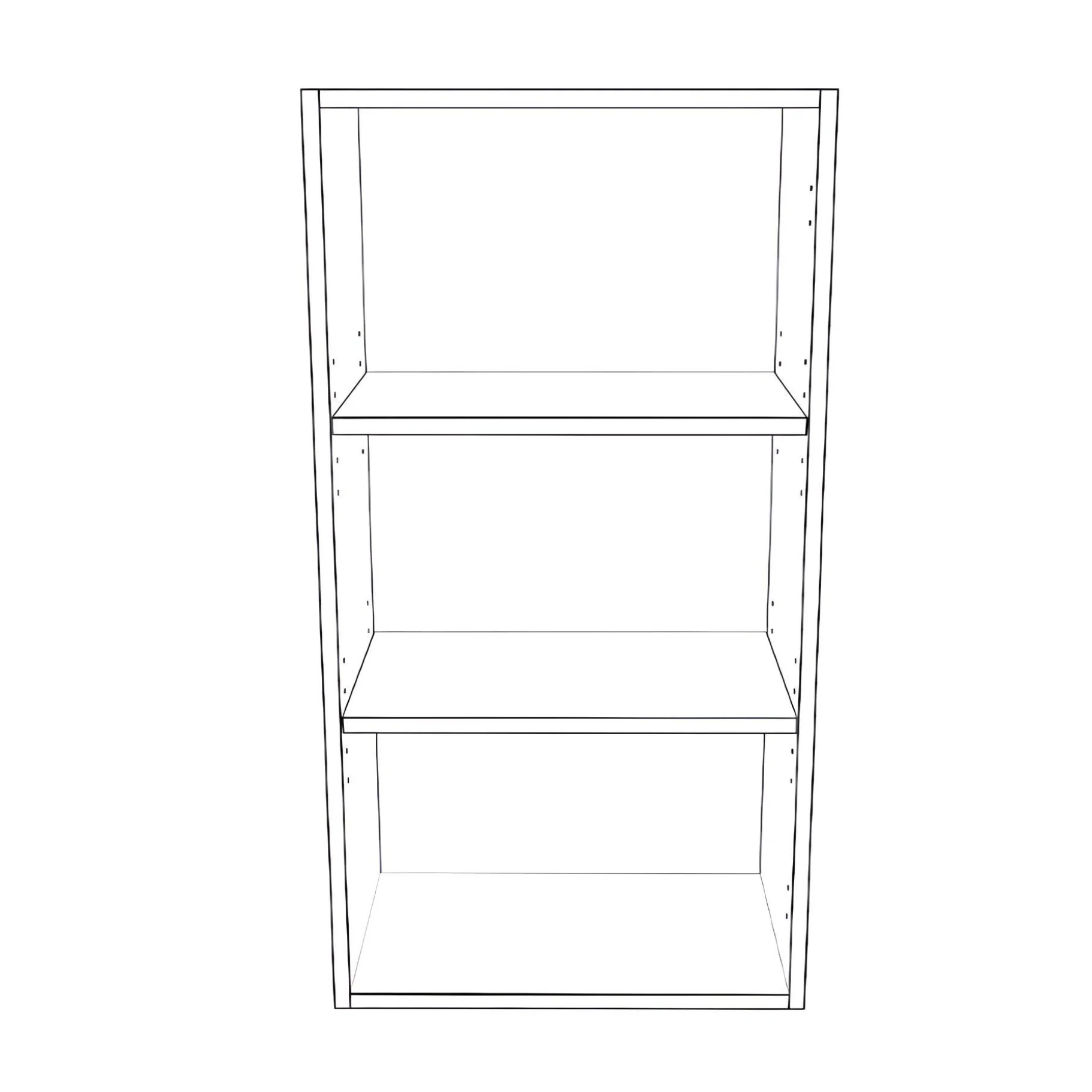 19" Wide x 36" High Wall Cabinet - Thermofoil Doors - Image 2