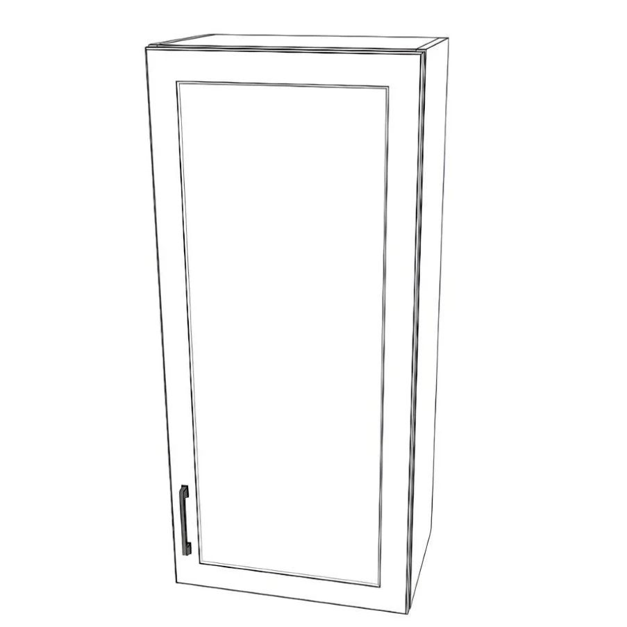 19" Wide x 42" High Wall Cabinet - Painted Doors