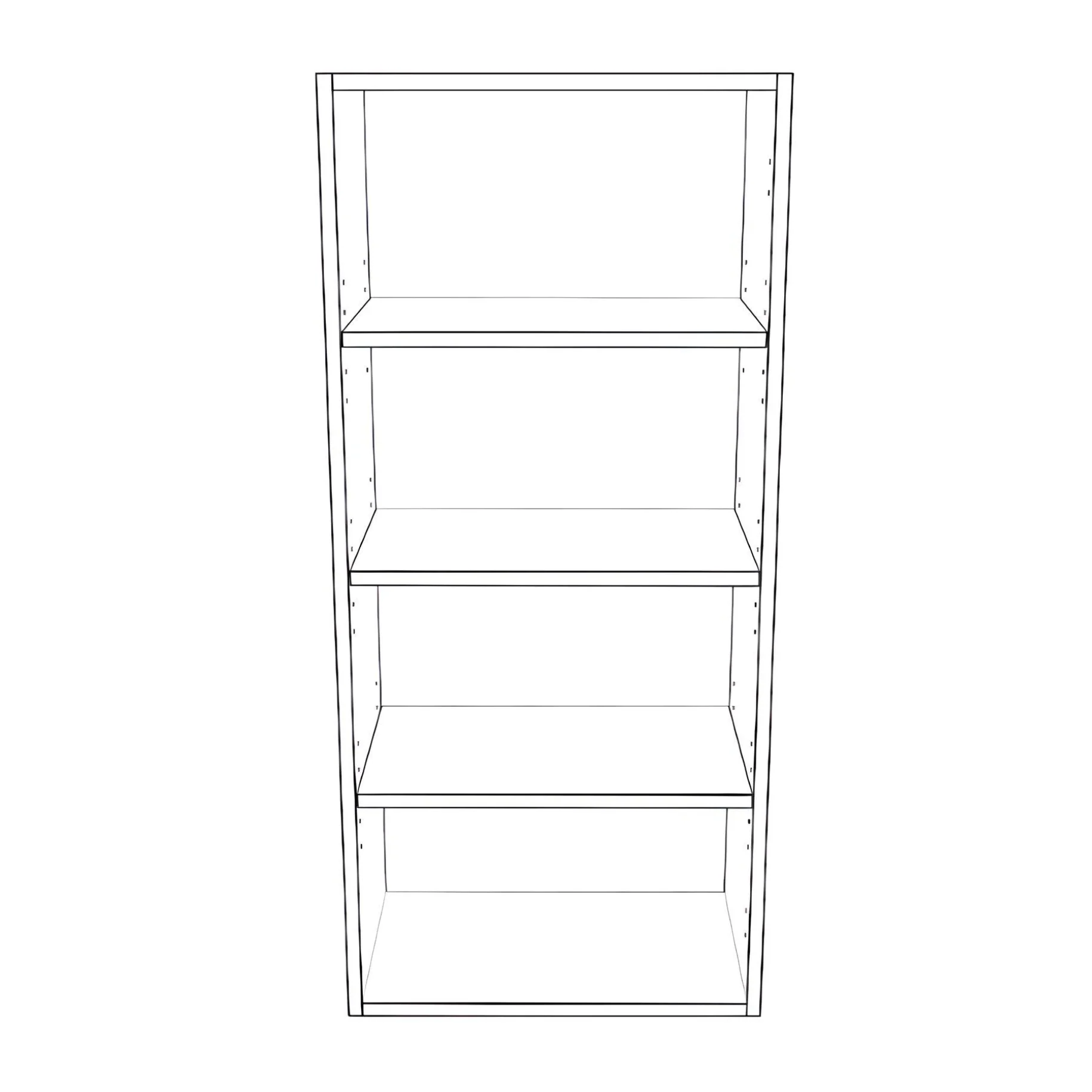 19" Wide x 42" High Wall Cabinet - Painted Doors - Image 2