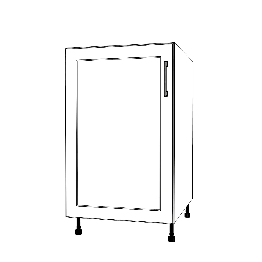 20" Wide Base Cabinet - Painted Doors