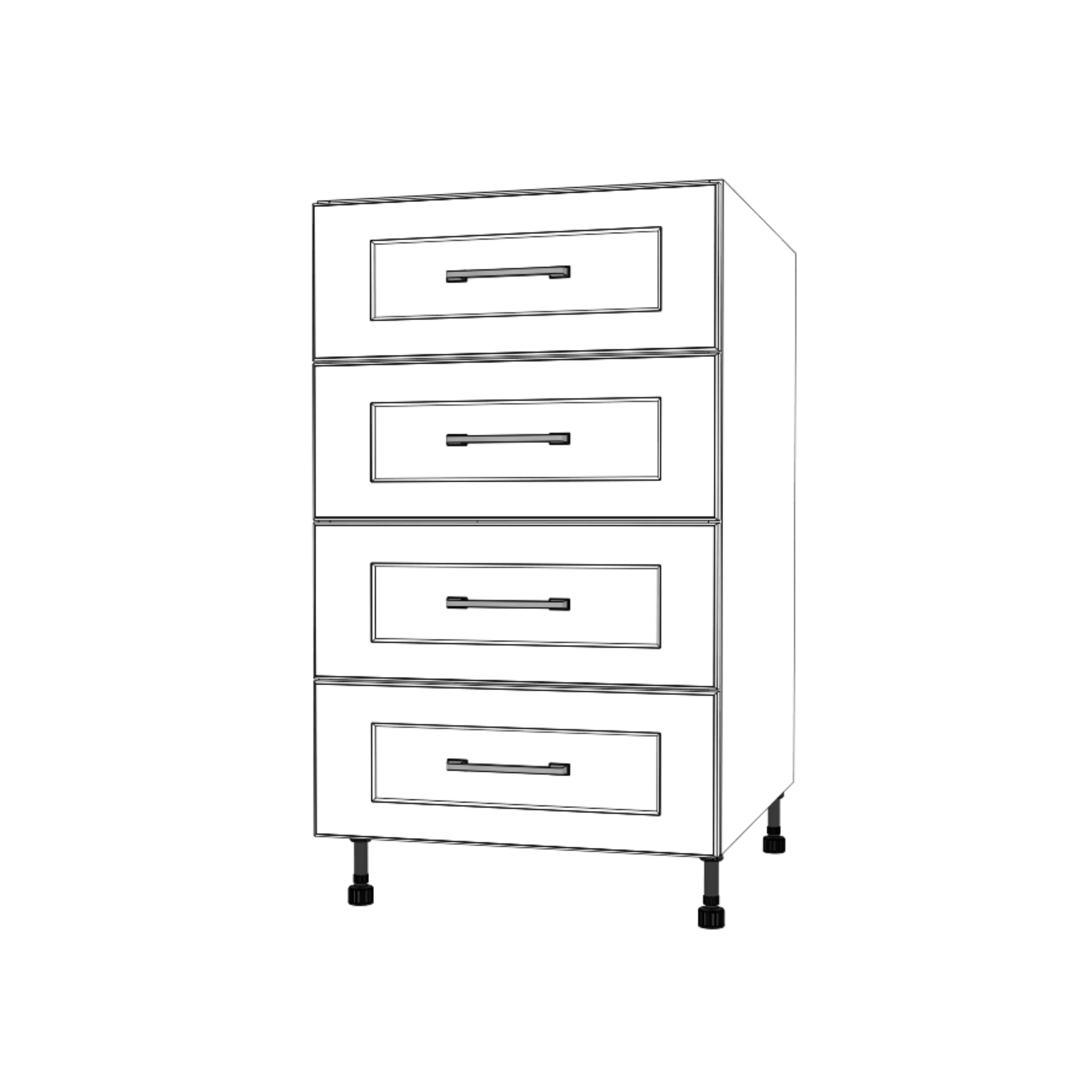 20" Wide Drawer Cabinet - Painted Doors - Image 3