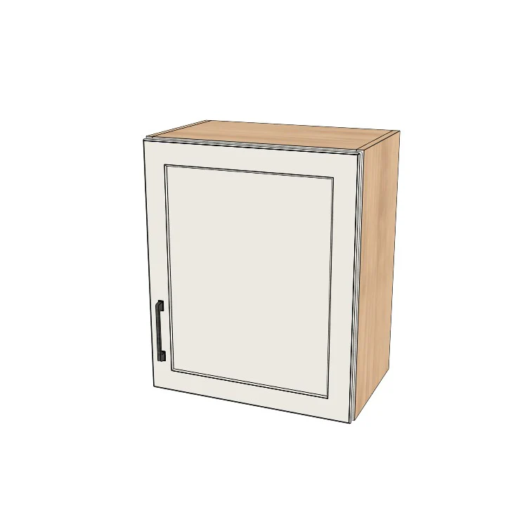 20" Wide x 24" High Wall Cabinet - (Hardrock Maple Melamine Boxes - Painted Doors)