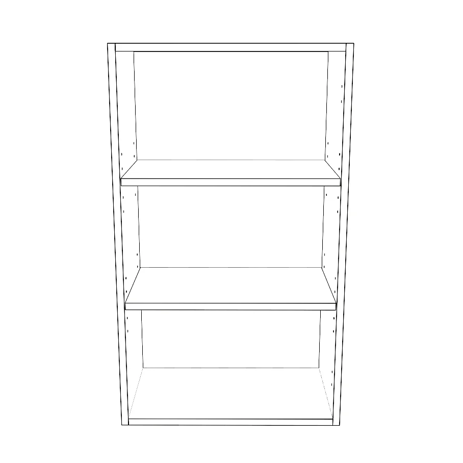 20" Wide x 34" High Wall Cabinet - Painted Doors - Image 2