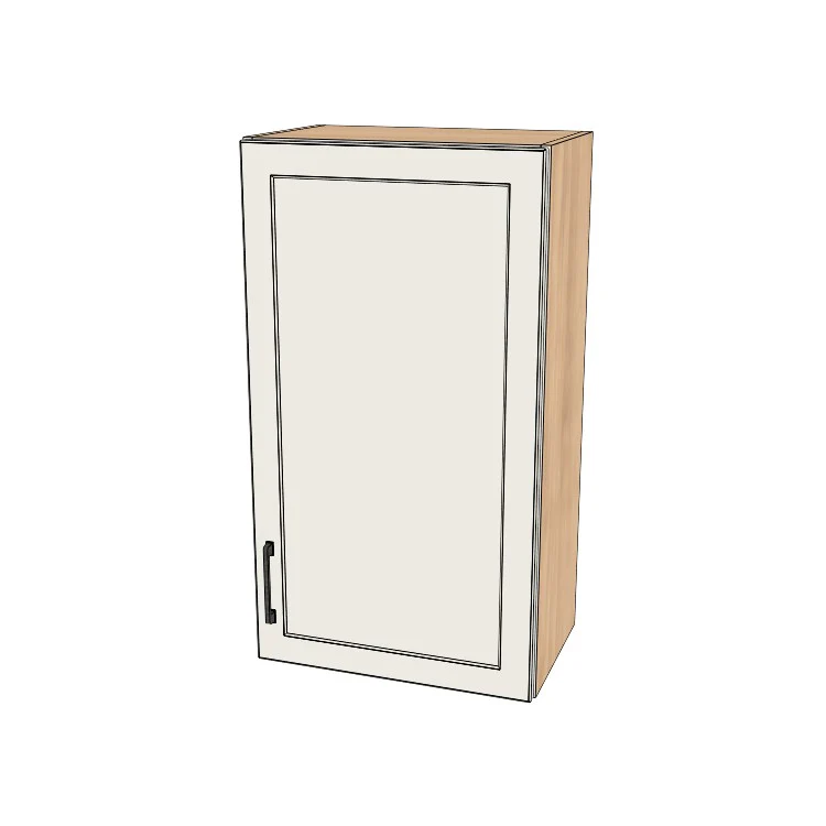 20" Wide x 36" High Wall Cabinet - (Hardrock Maple Melamine Boxes - Painted Doors)