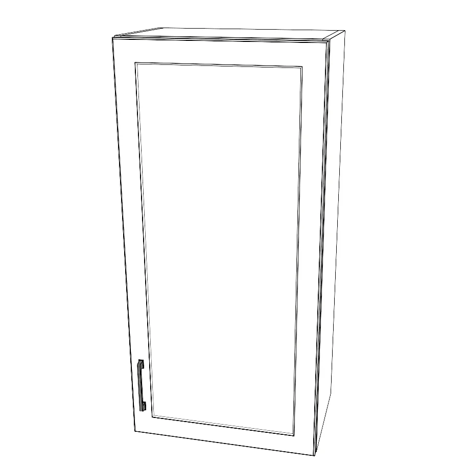 20" Wide x 42" High Wall Cabinet - Painted Doors