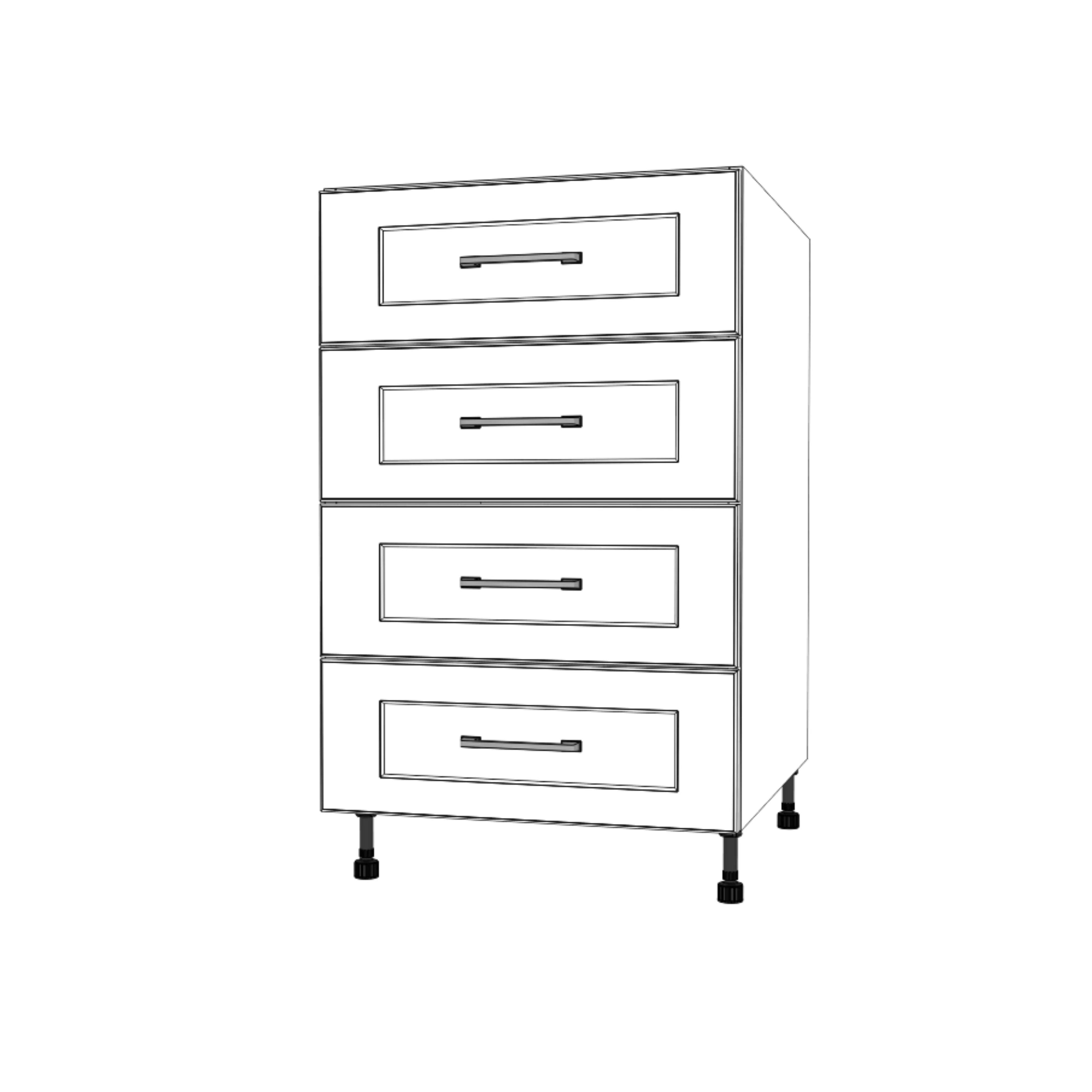 21" Wide Drawer Cabinet - Thermofoil Doors - Image 3