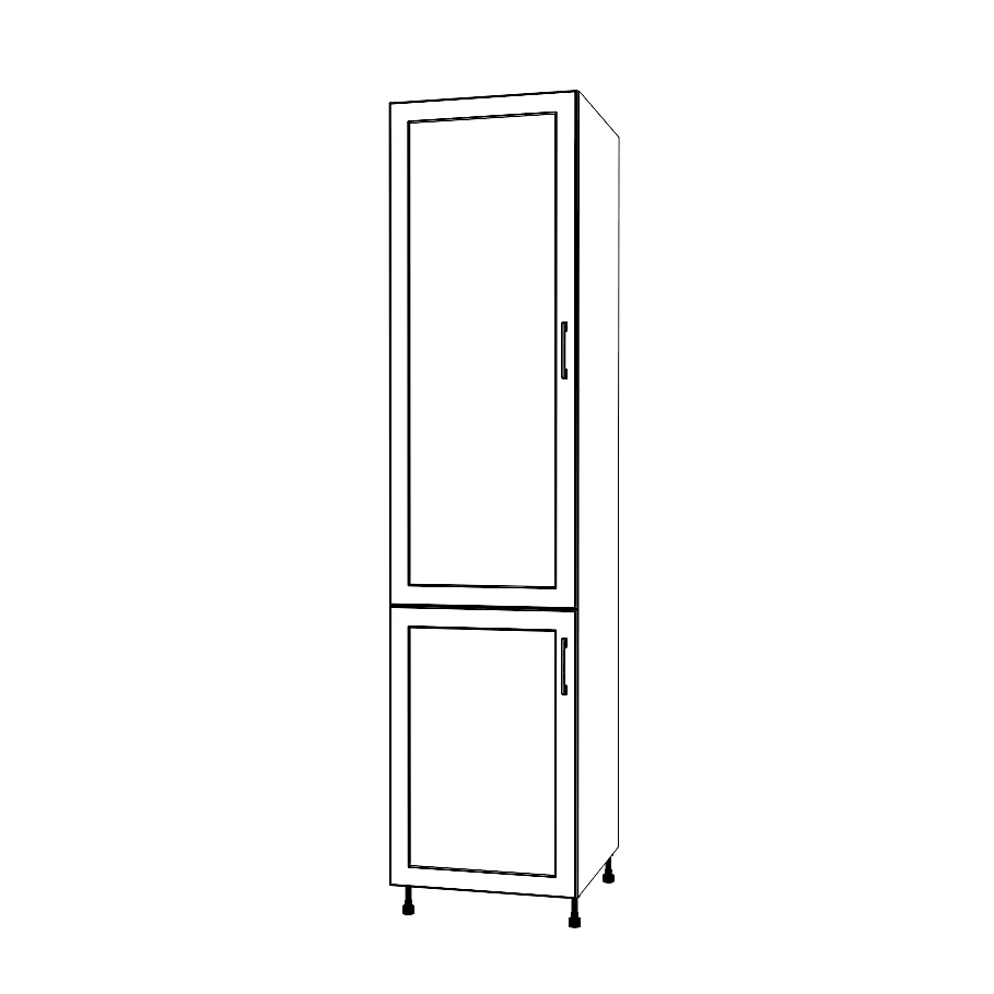 21" Wide Tall Pantry Cabinet - Painted Doors