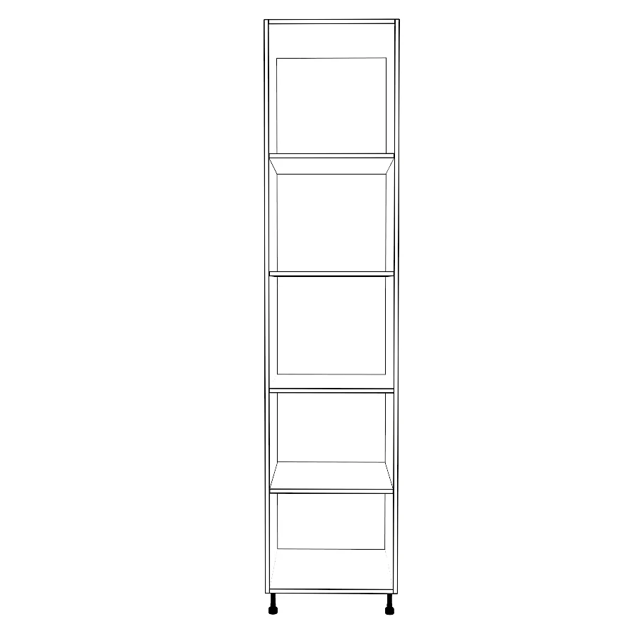 21" Wide Tall Pantry Cabinet - Painted Doors - Image 2